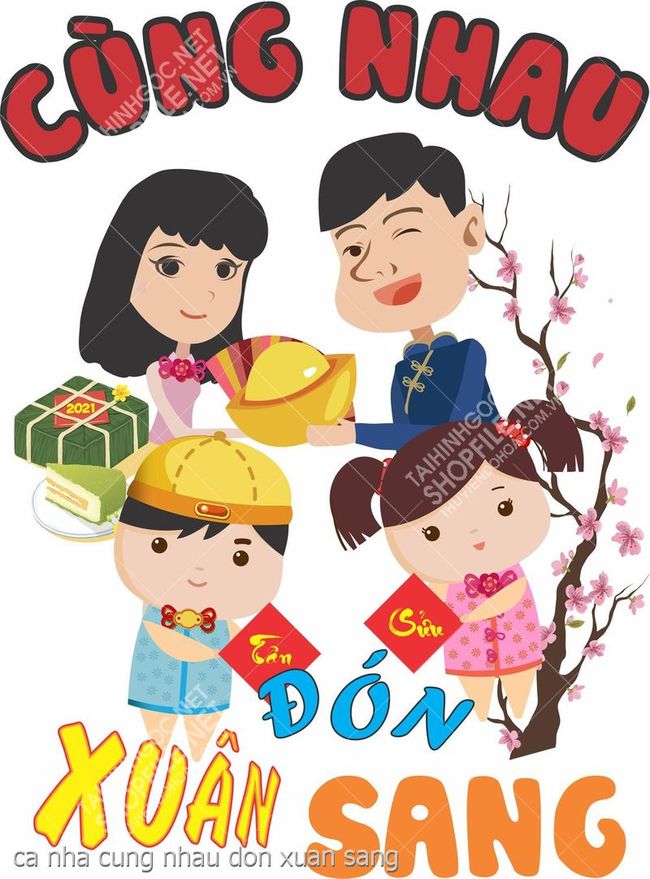 ca nha cung nhau don xuan sang